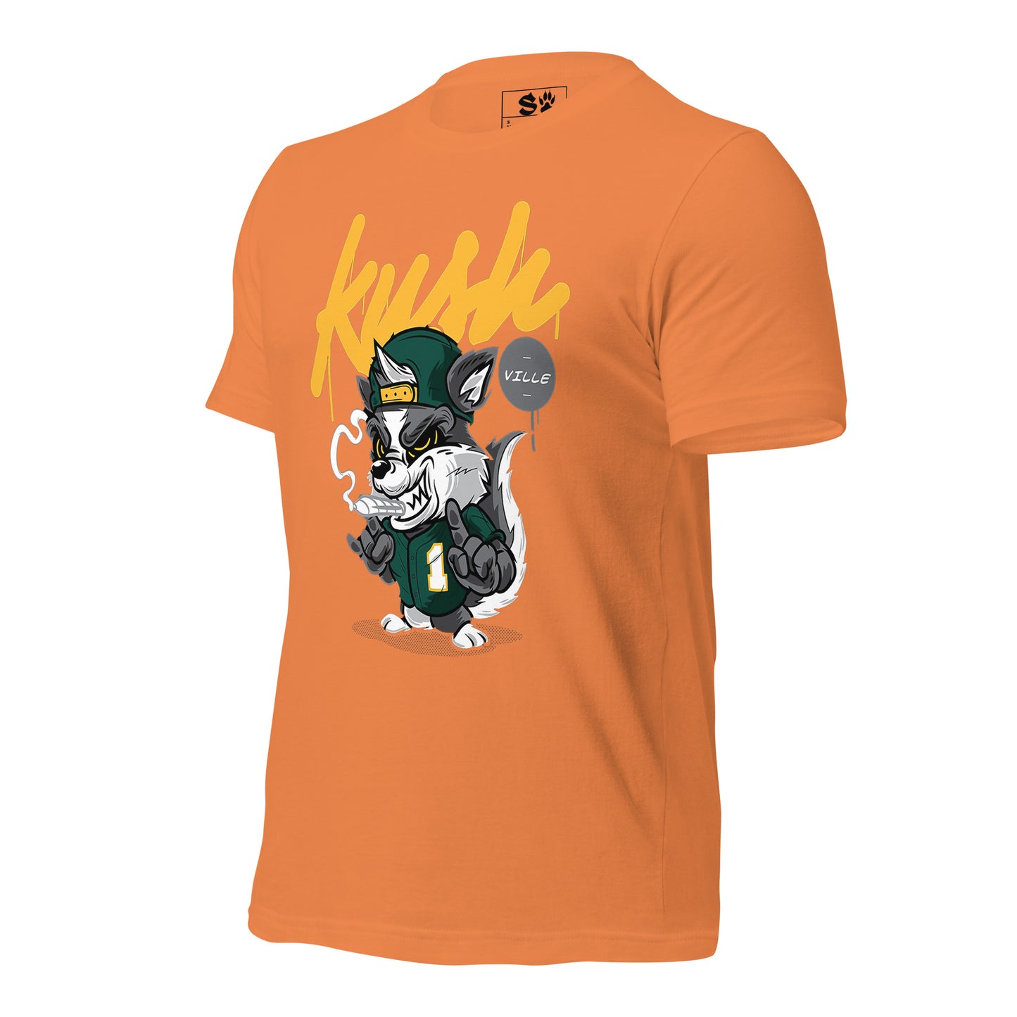 Kush Smoking Wolf Unisex t-shirt