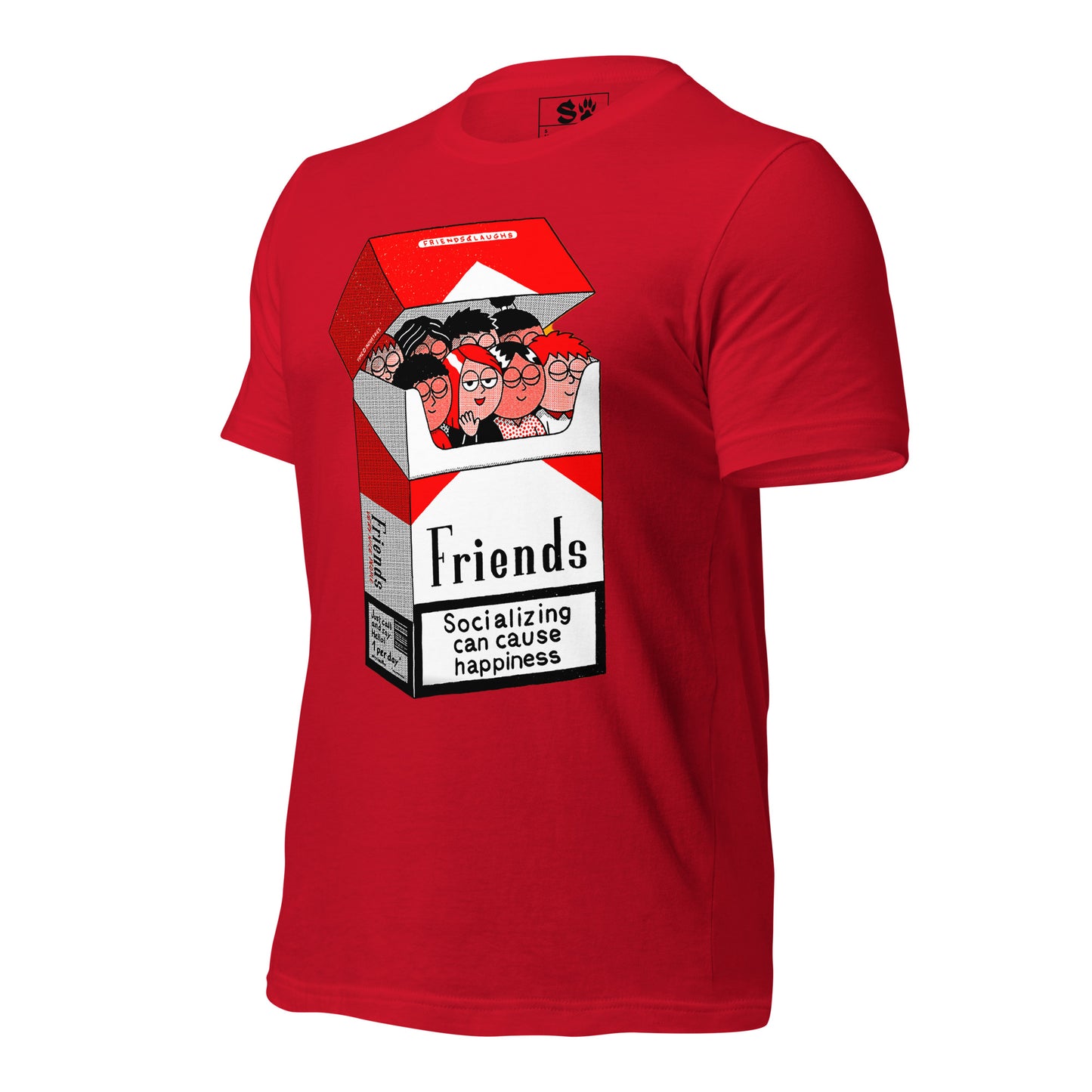 Friends Socializing can cause Happiness Unisex t-shirt