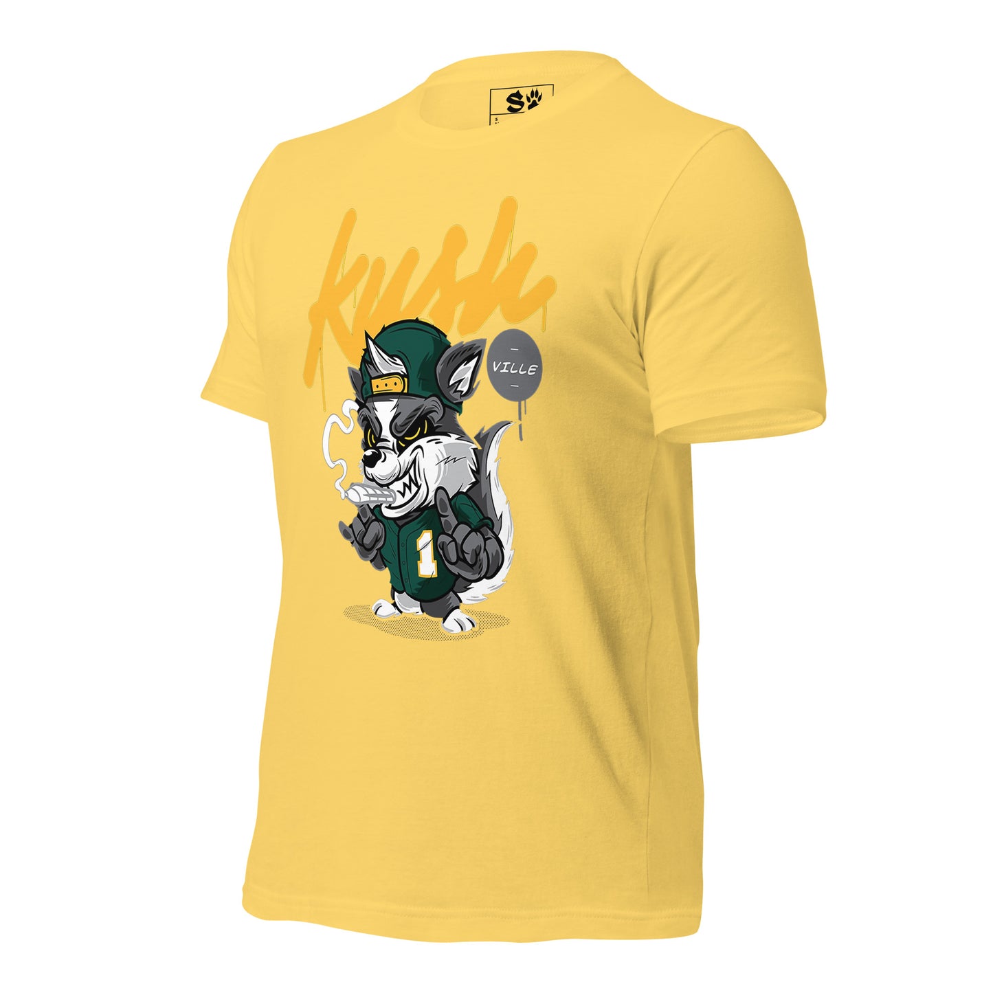 Kush Smoking Wolf Unisex t-shirt