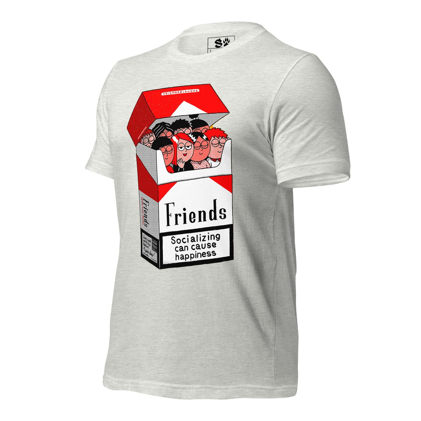 Friends Socializing can cause Happiness Unisex t-shirt