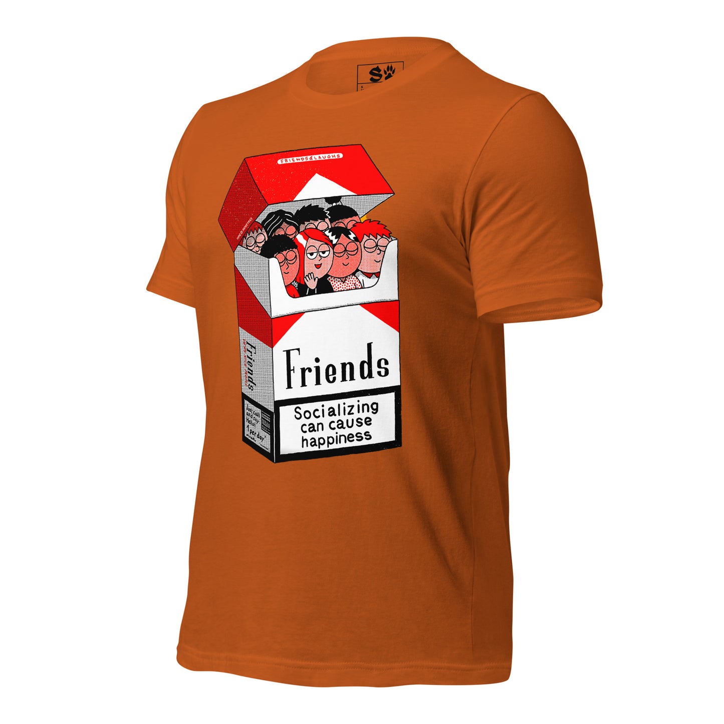 Friends Socializing can cause Happiness Unisex t-shirt