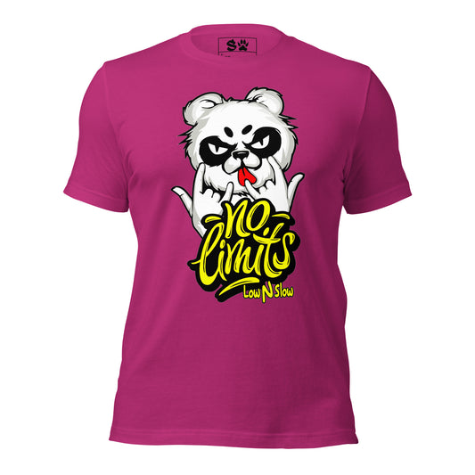 No limits panda Unisex t-shirt