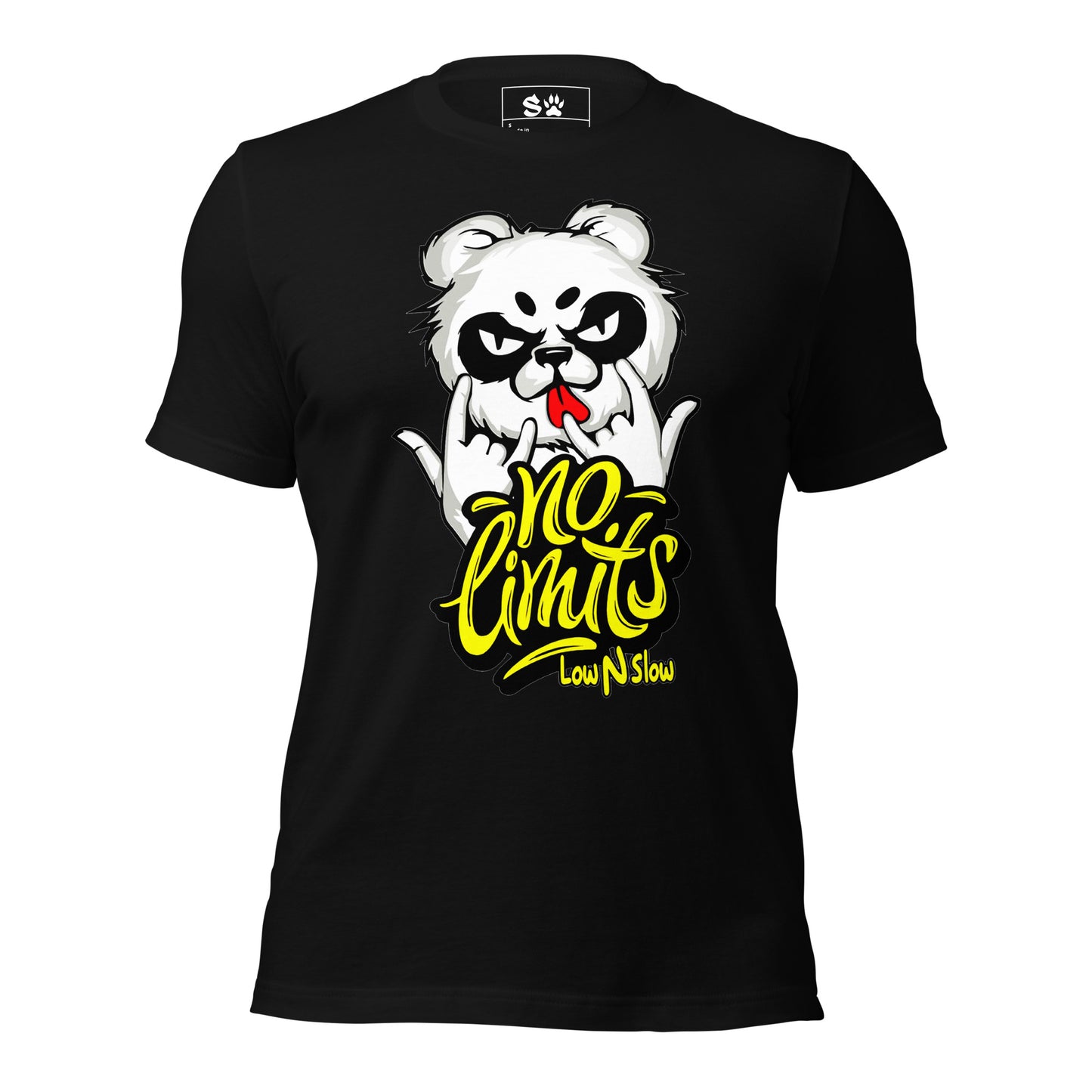 No limits panda Unisex t-shirt