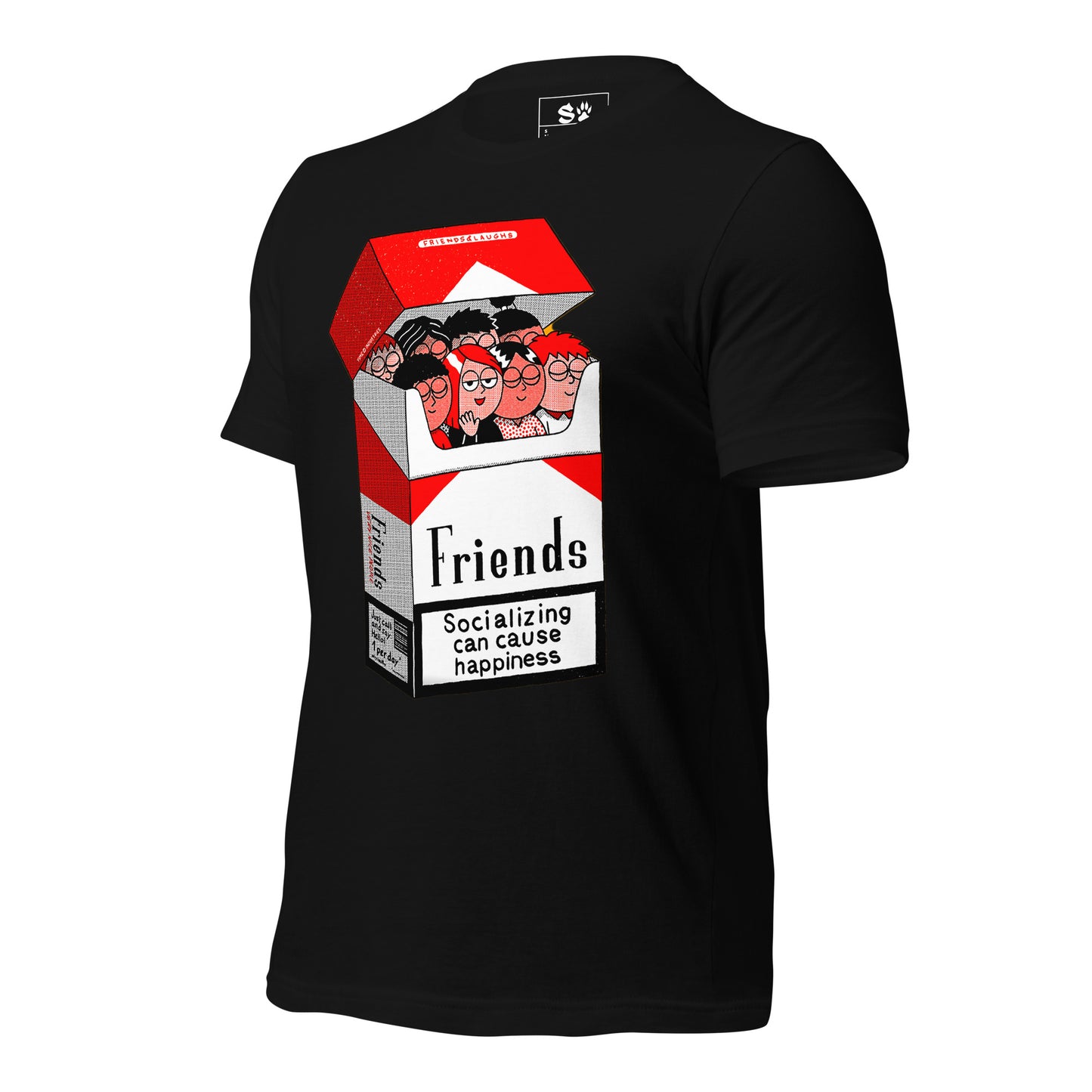 Friends Socializing can cause Happiness Unisex t-shirt