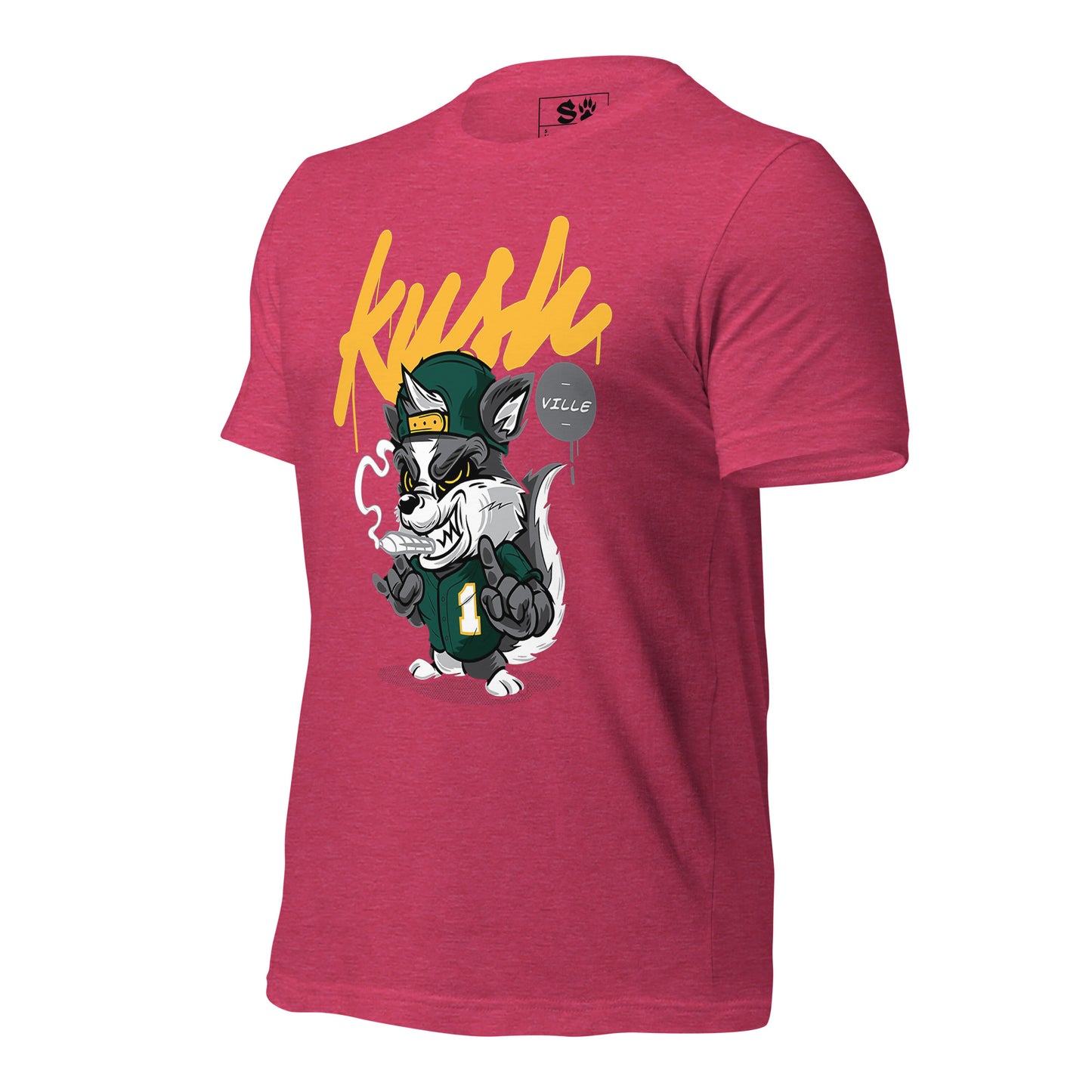 Kush Smoking Wolf Unisex t-shirt