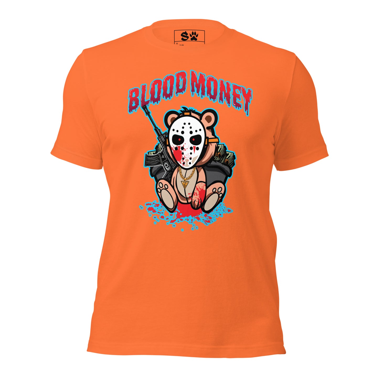 Blood Money Masked Bear Unisex t-shirt