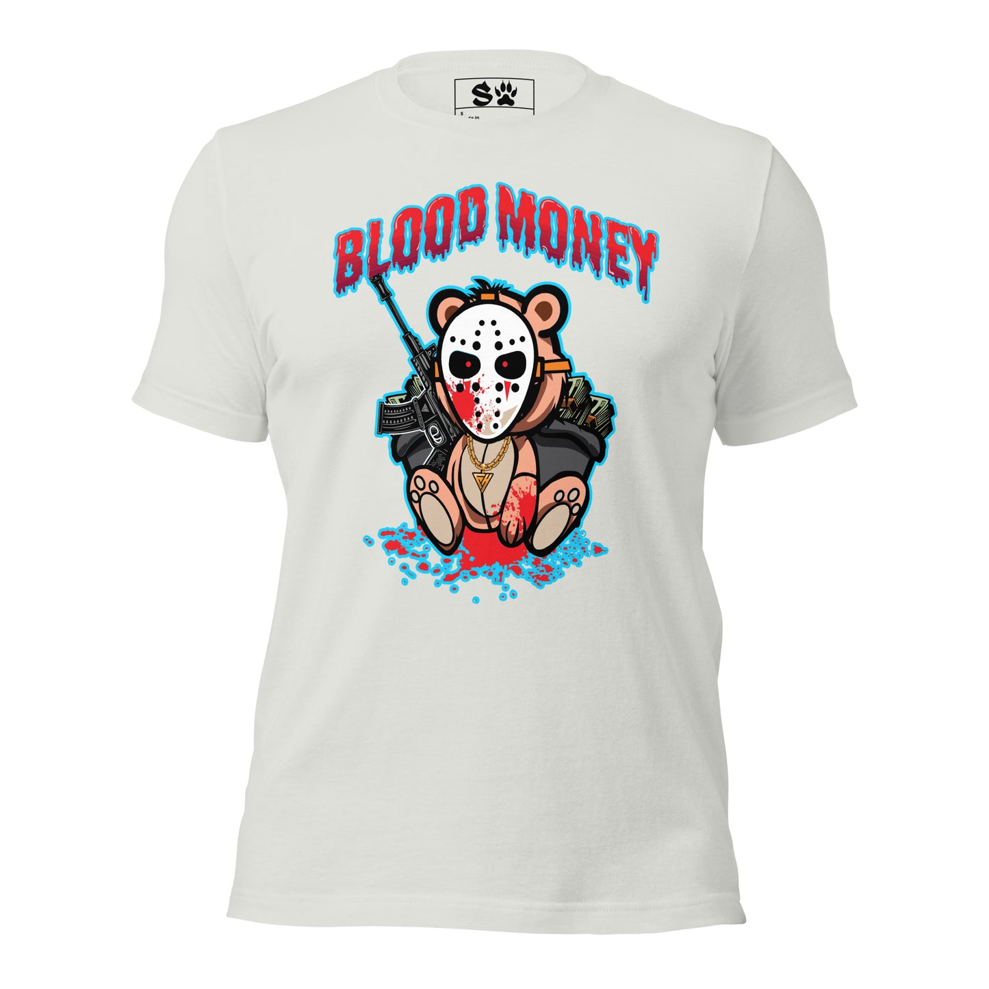 Blood Money Masked Bear Unisex t-shirt