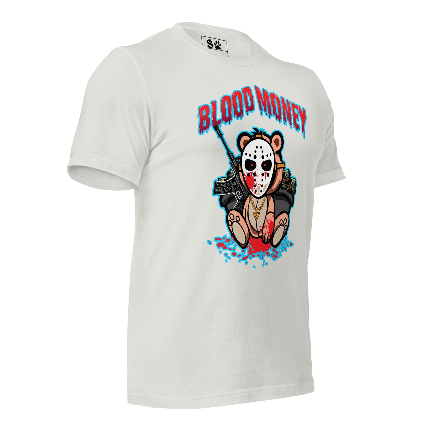 Blood Money Masked Bear Unisex t-shirt