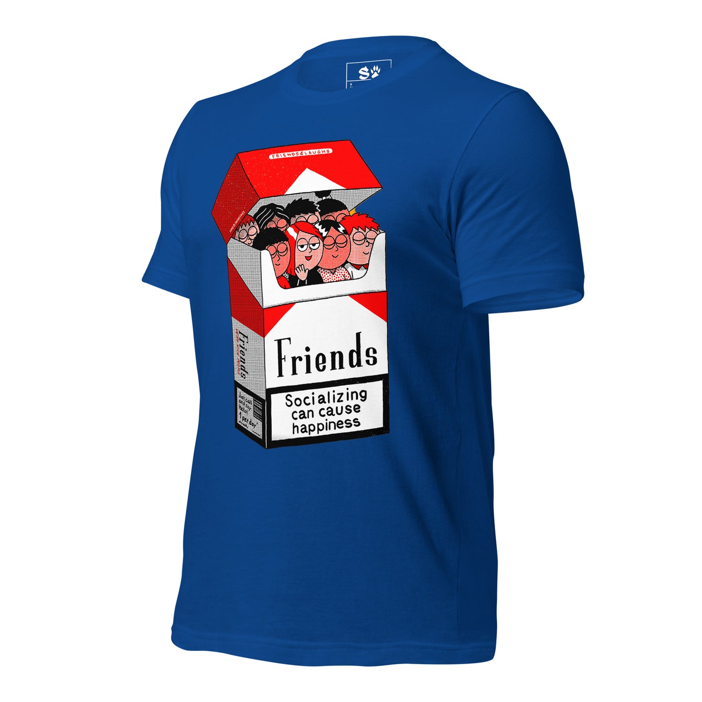 Friends Socializing can cause Happiness Unisex t-shirt