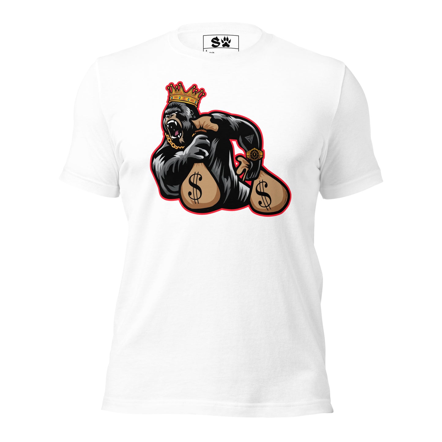 Gorilla Money Bags Unisex t-shirt