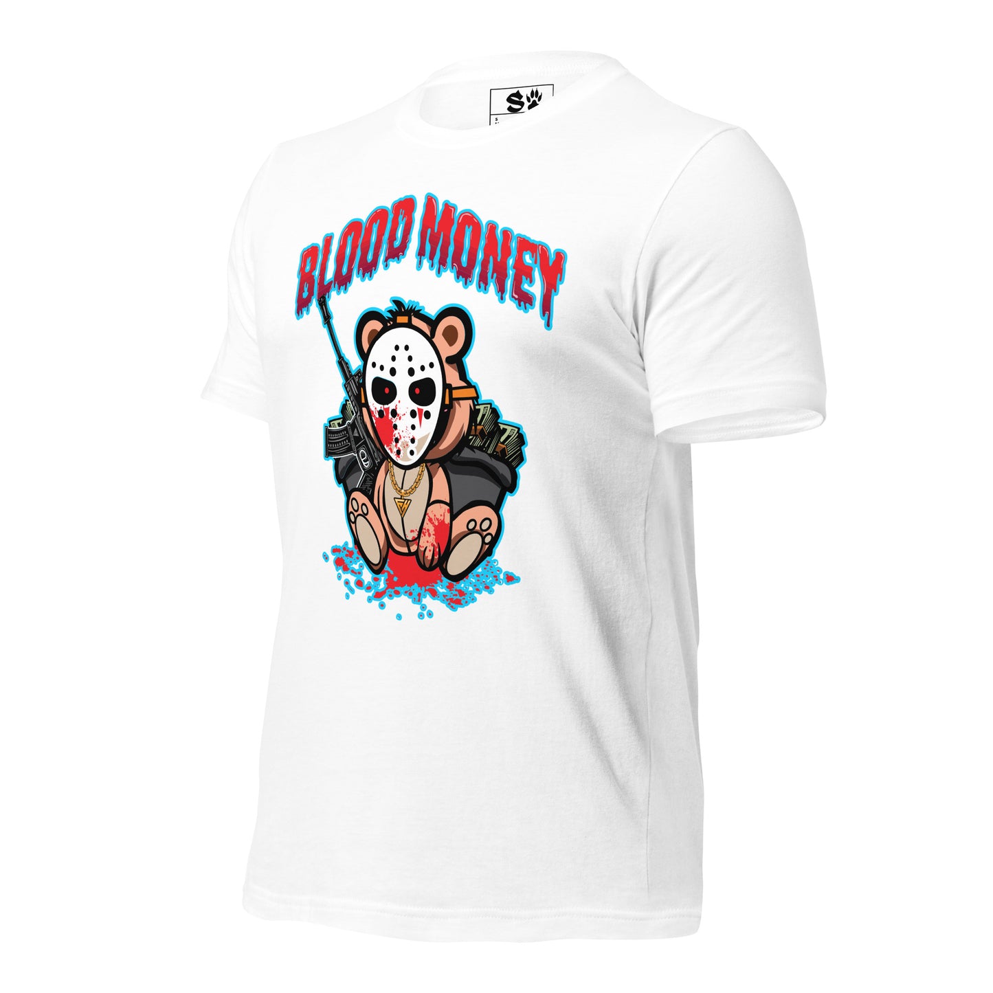 Blood Money Masked Bear Unisex t-shirt