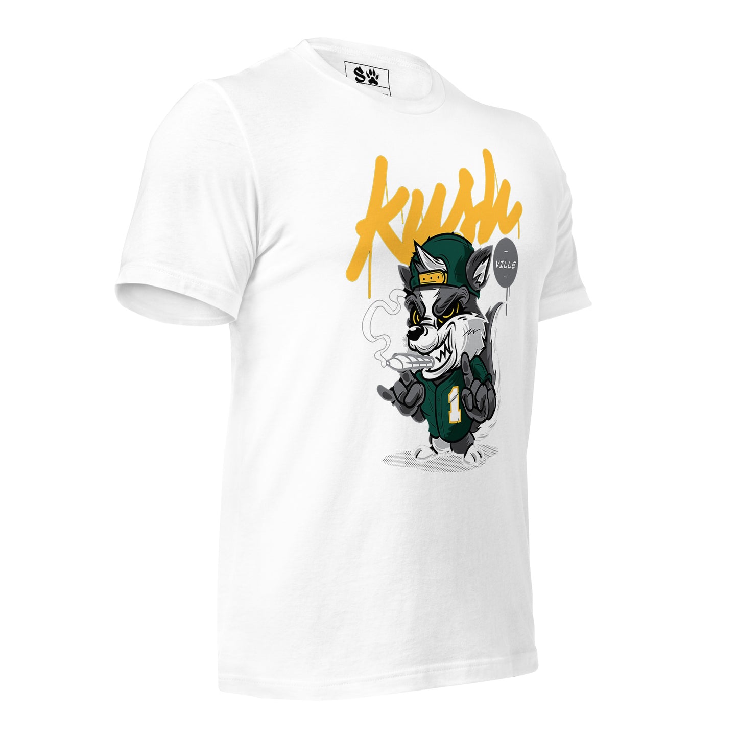 Kush Smoking Wolf Unisex t-shirt