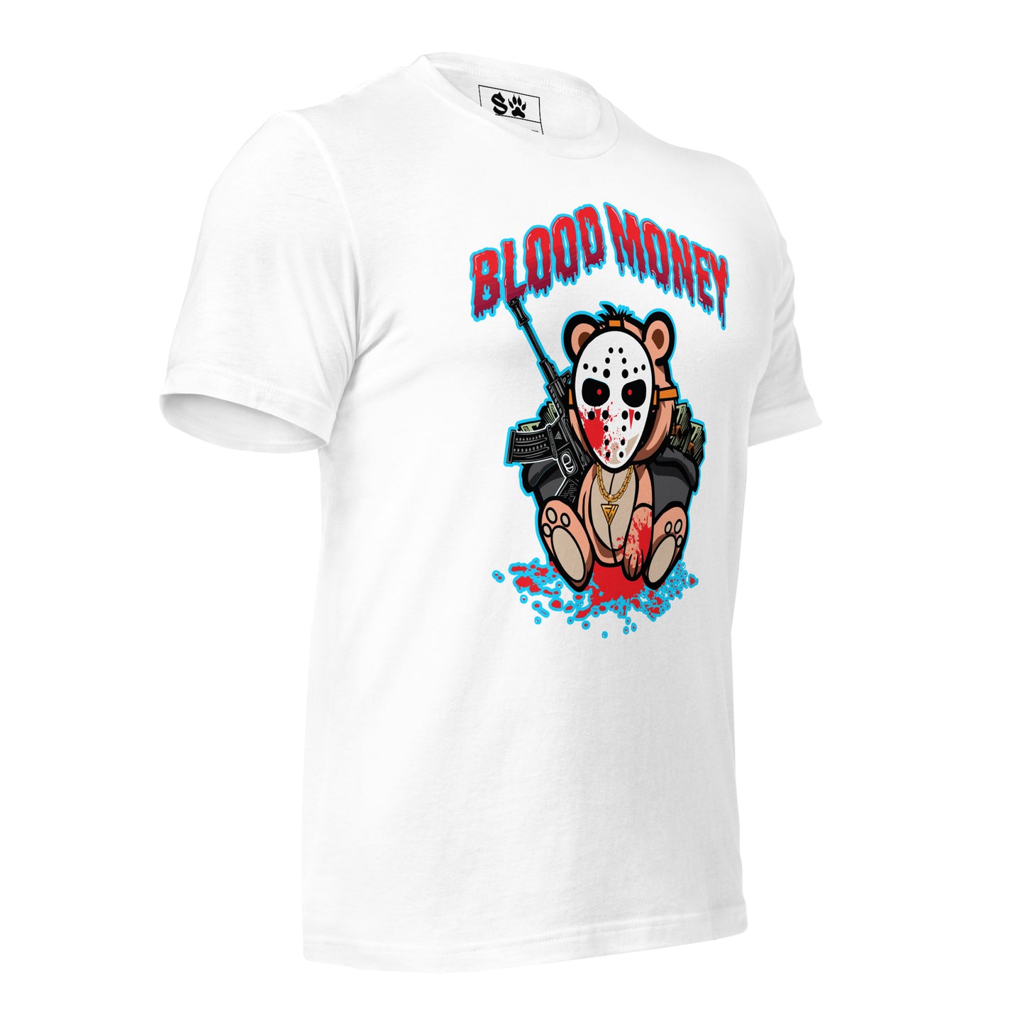 Blood Money Masked Bear Unisex t-shirt