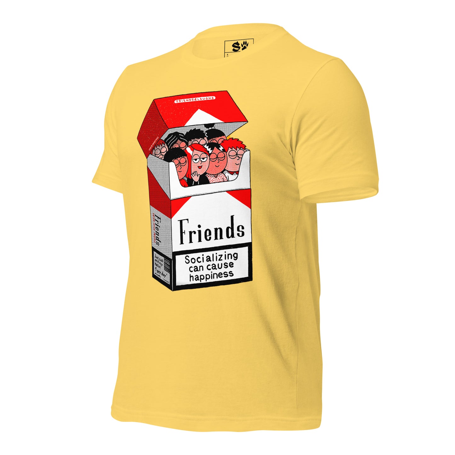 Friends Socializing can cause Happiness Unisex t-shirt